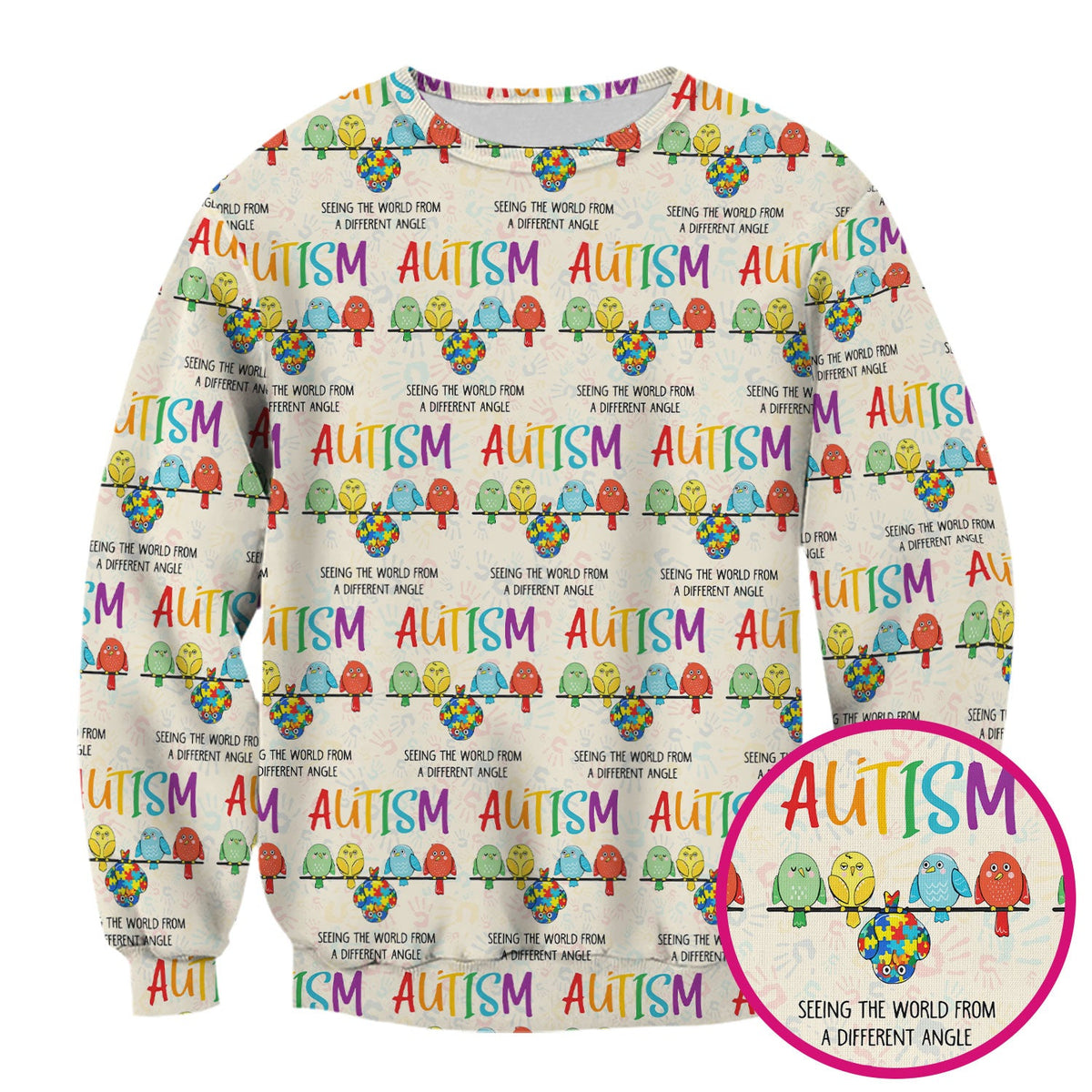 Autism Seeing The World From A Different Angle Nurse Scrub Top