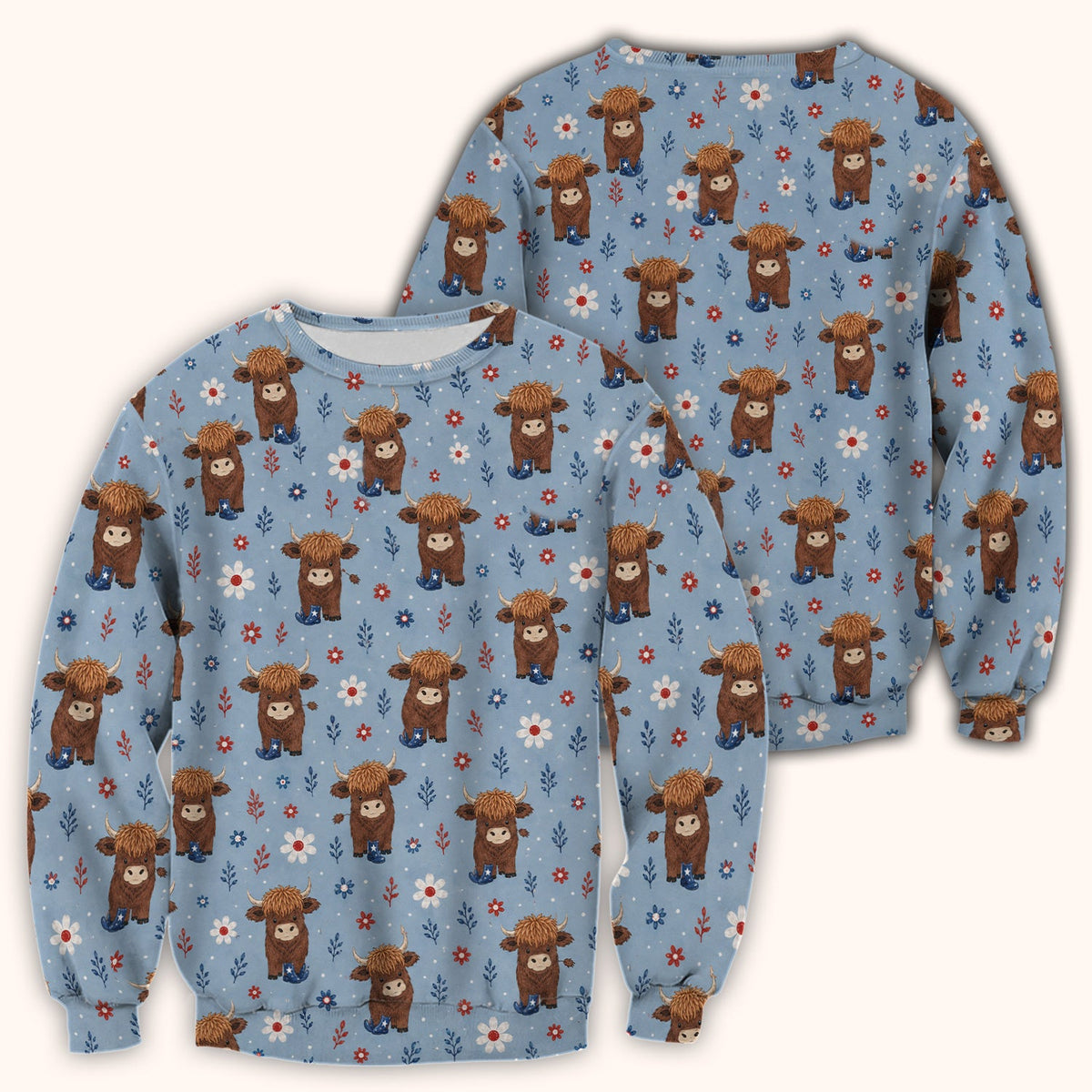 Floral Cowboy Boots Nurse Scrub Top