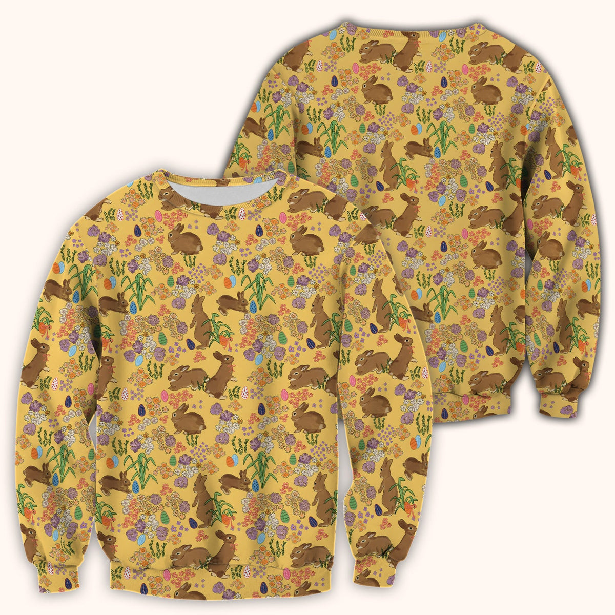 Easter Bunny Nurse Scrub Top