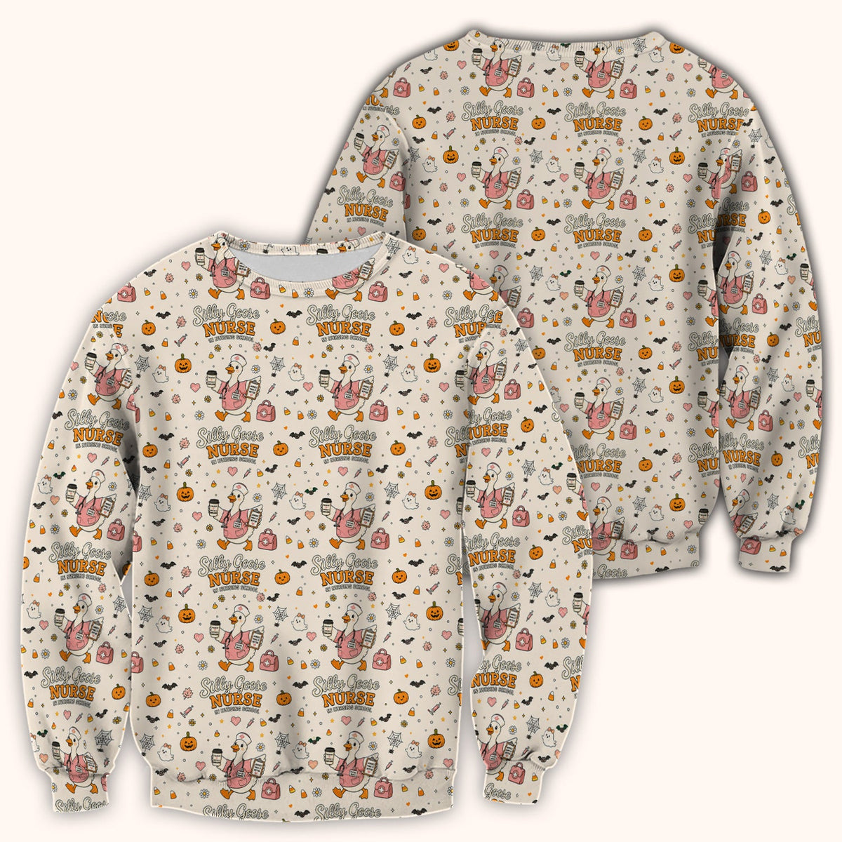 Silly Goose Nurse Scrub Top - Halloween Gift