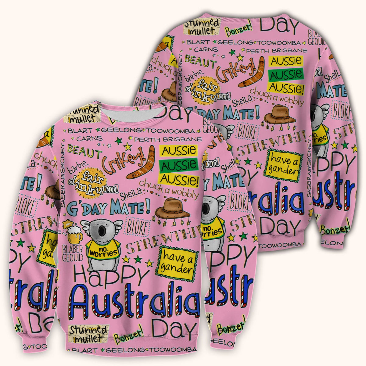 Koala Australia Nurse Scrub Top