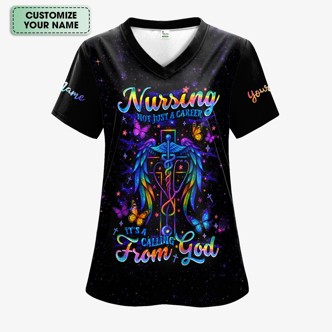 Personalized Nursing Calling From God Nurse Scrub Top
