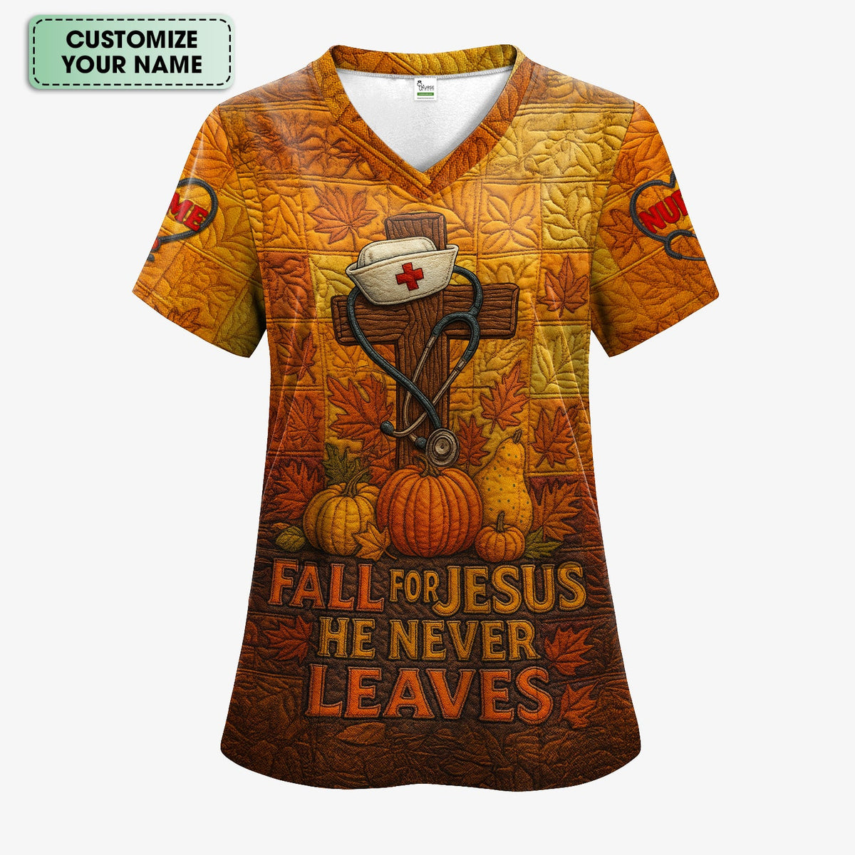 Personalized Fall Nurse Shirt