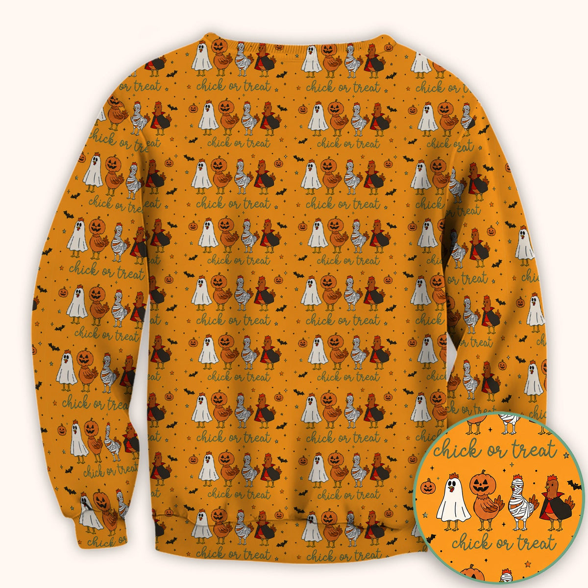 Chick Or Treat Nurse Scrub Top - Halloween Gift