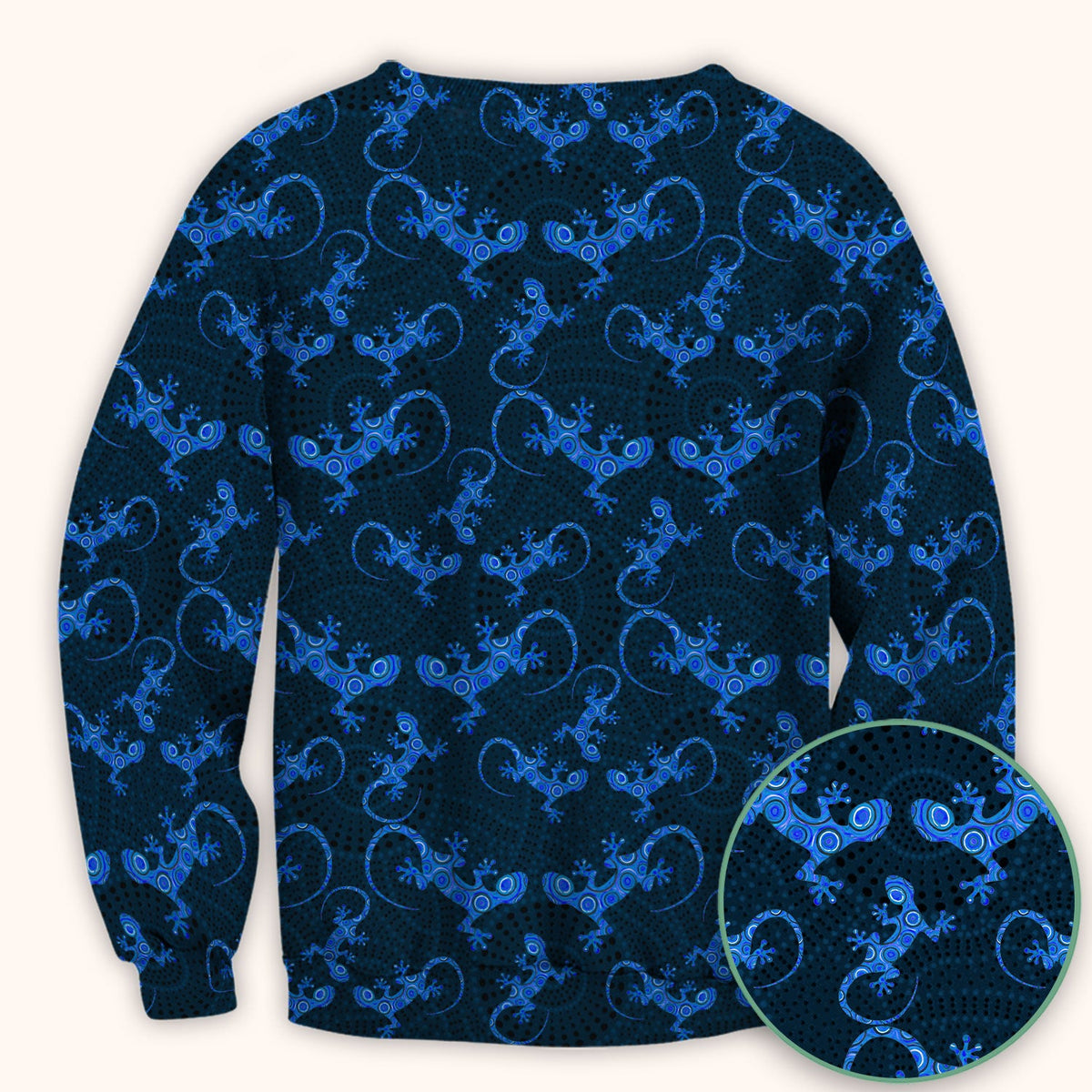 Australian Gecko Dot Art Inspired Medical Scrub Top - Women Uniform