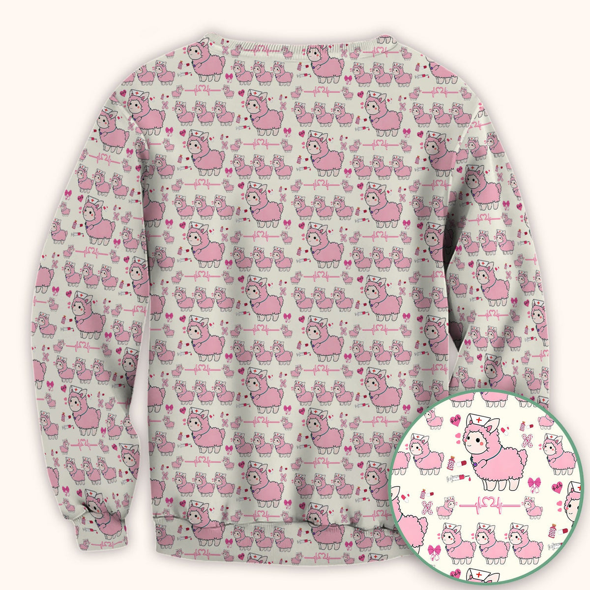 Llama Ain't Got Time For Your Drama Nurse Scrub Top