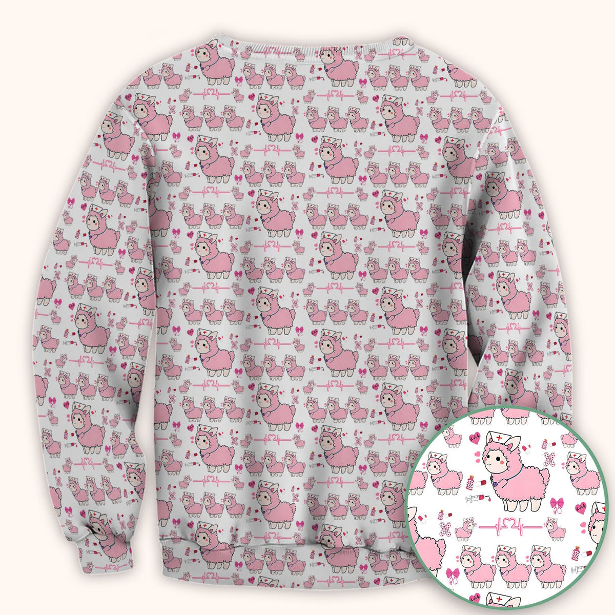 Llama Ain't Got Time For Your Drama Nurse Scrub Top