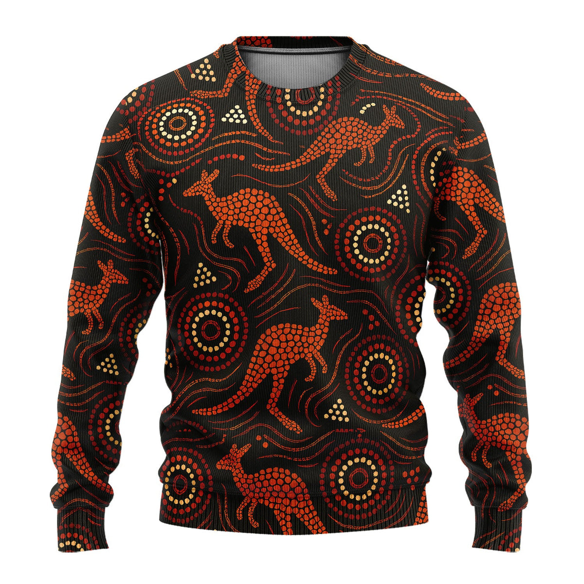 Australian Indigenous Medical Pattern Shirt, Aboriginal Dot Art Kangaroo Nurse Scrub Set,  Breathable Fabrics Nursing Uniform