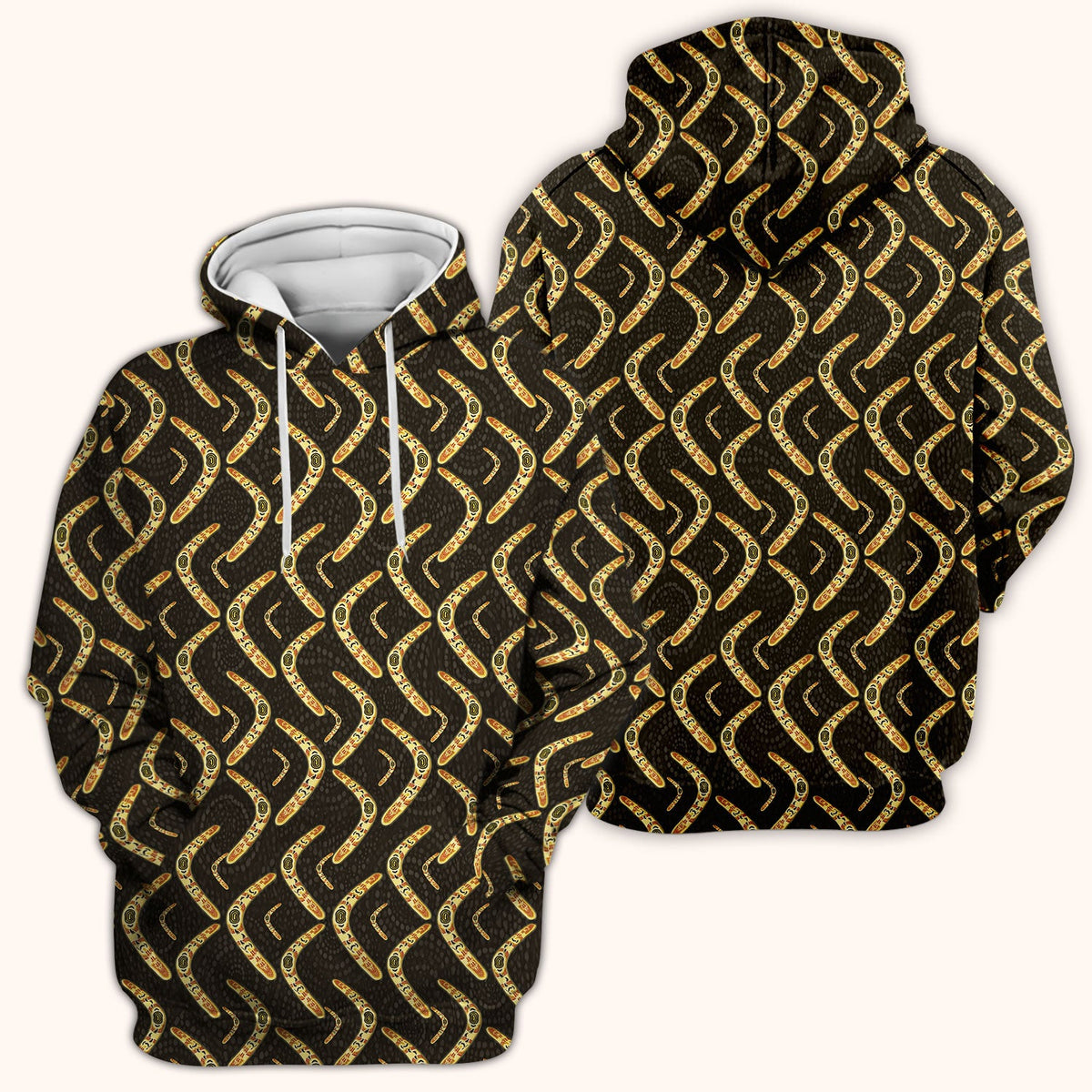 Aboriginal Boomerang Nurse Scrub Top