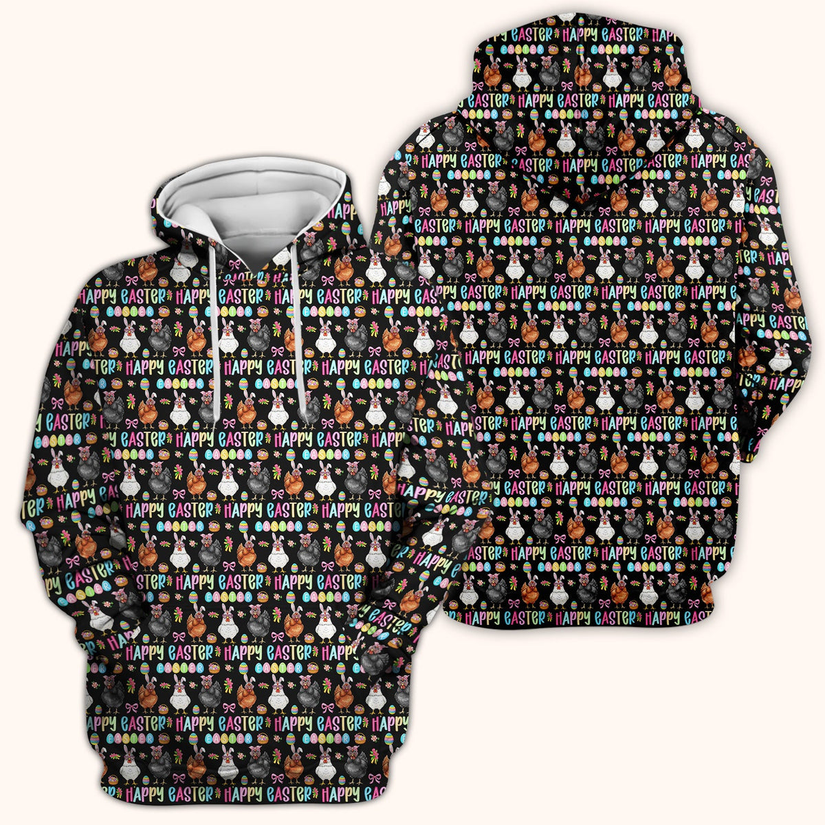 Bunny Eggs Nurse Scrub Tops - Easter Gift