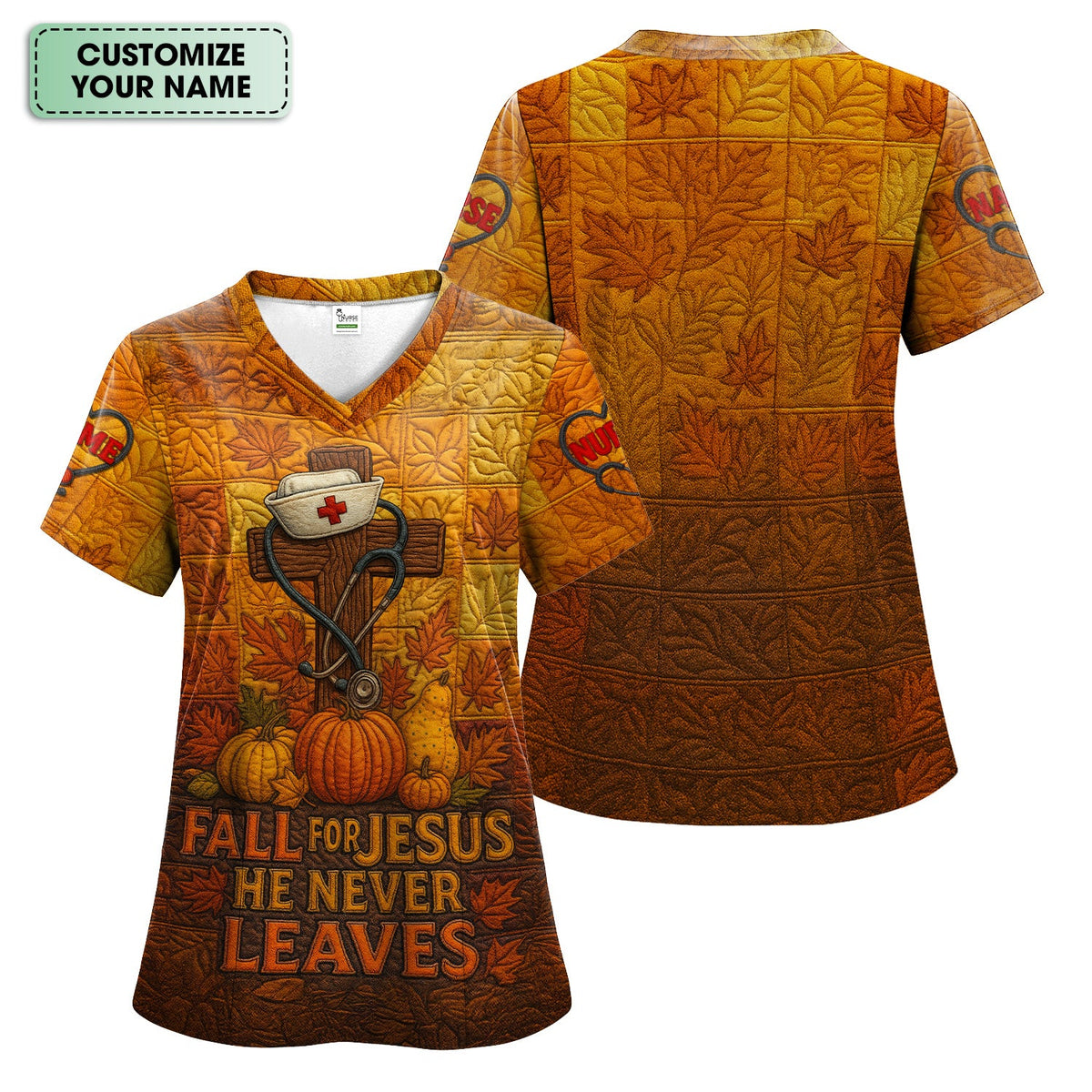 Personalized Fall Nurse Shirt