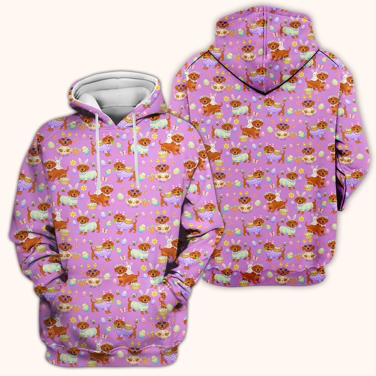 Easter Dachshund Nurse Scrub Top