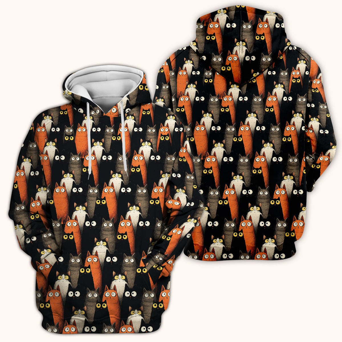 Black Cat Lover Nurse Scrub Top