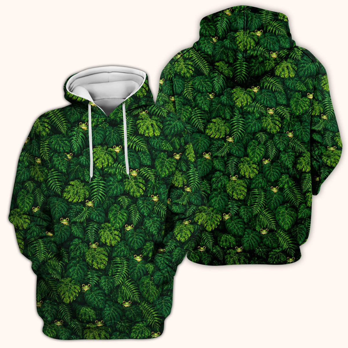 Hidden Frog Jungle Nurse Scrub Top