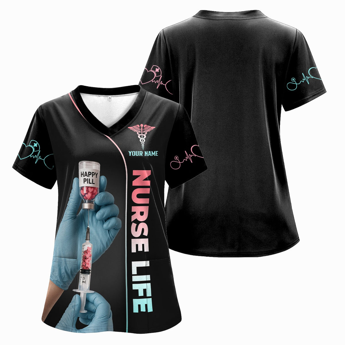 Personalized Happy Pill Nurse Shirt