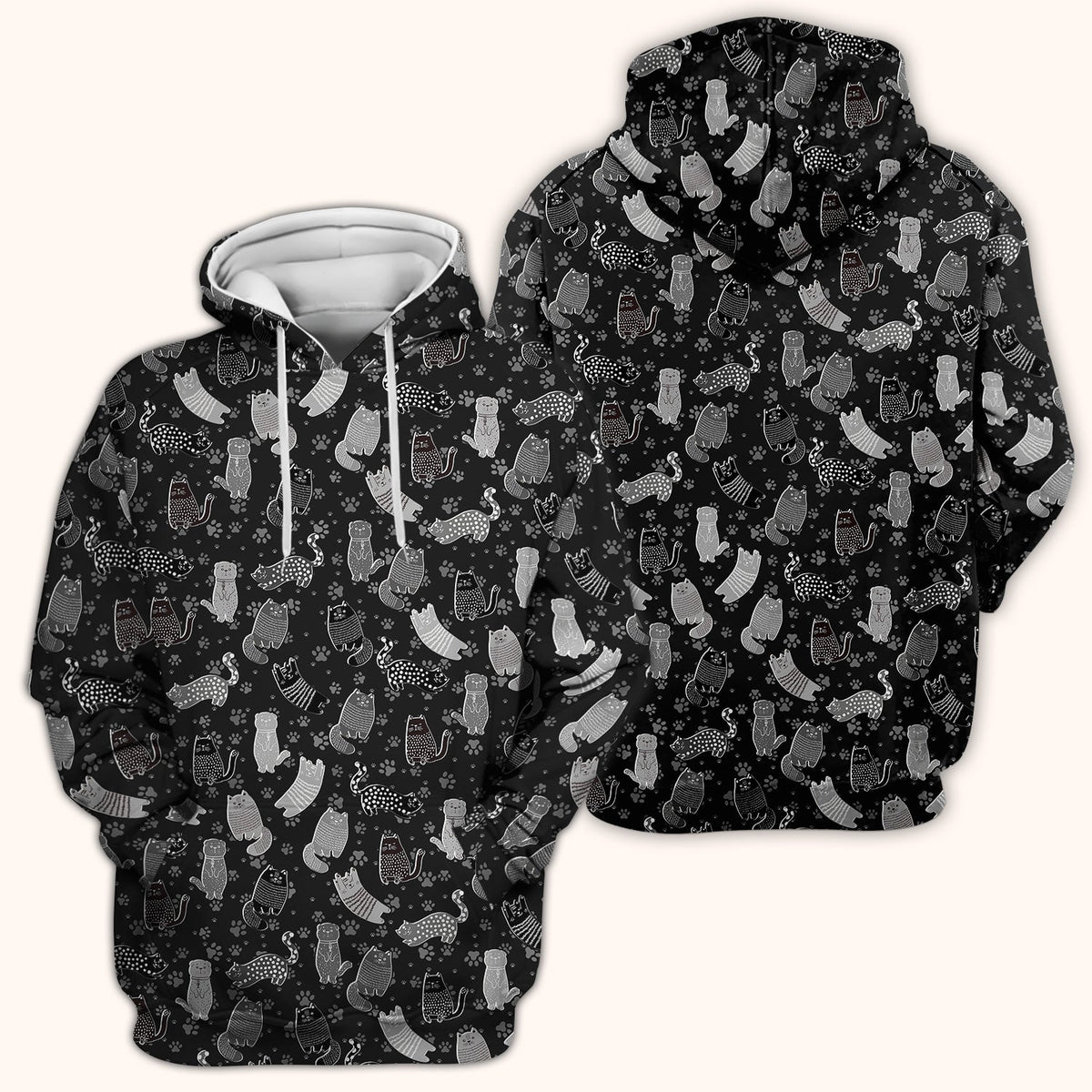 Cat Paw Print Nurse Scrub Top