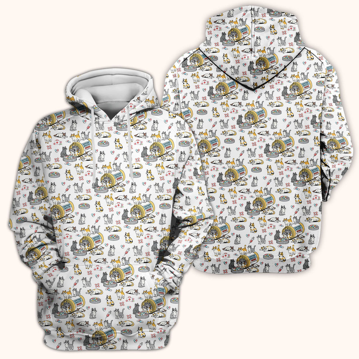 Cat Serotonin Booster Nurse Scrub Top