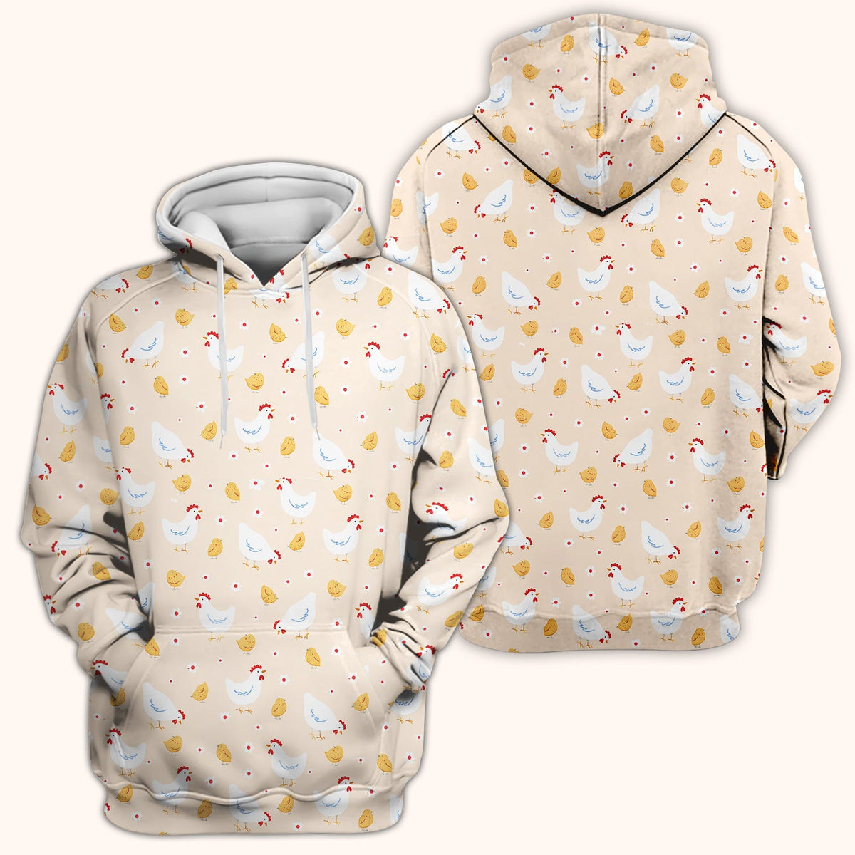 Chicken And Cute Chicks Nurse Scrub Top