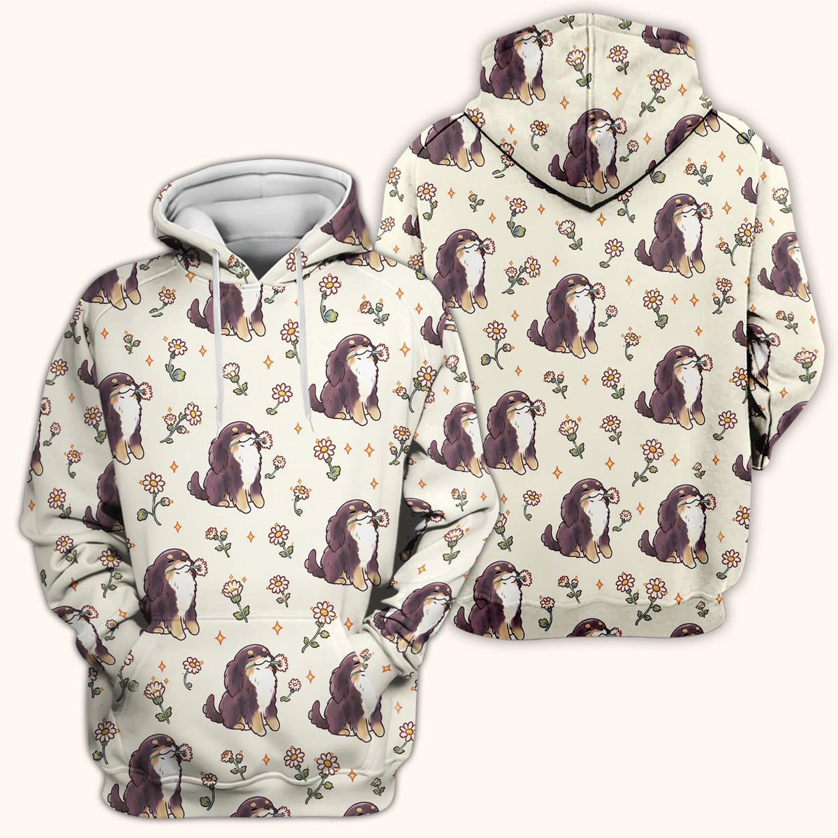 Floral Otter Daisy Nurse Scrub Top