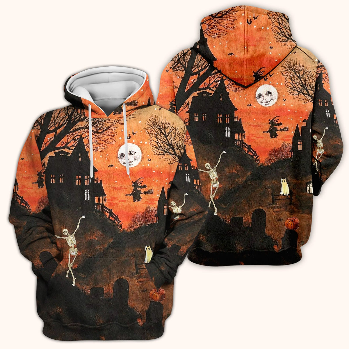 Haunted House Nurse Scrub Top - Halloween Gift