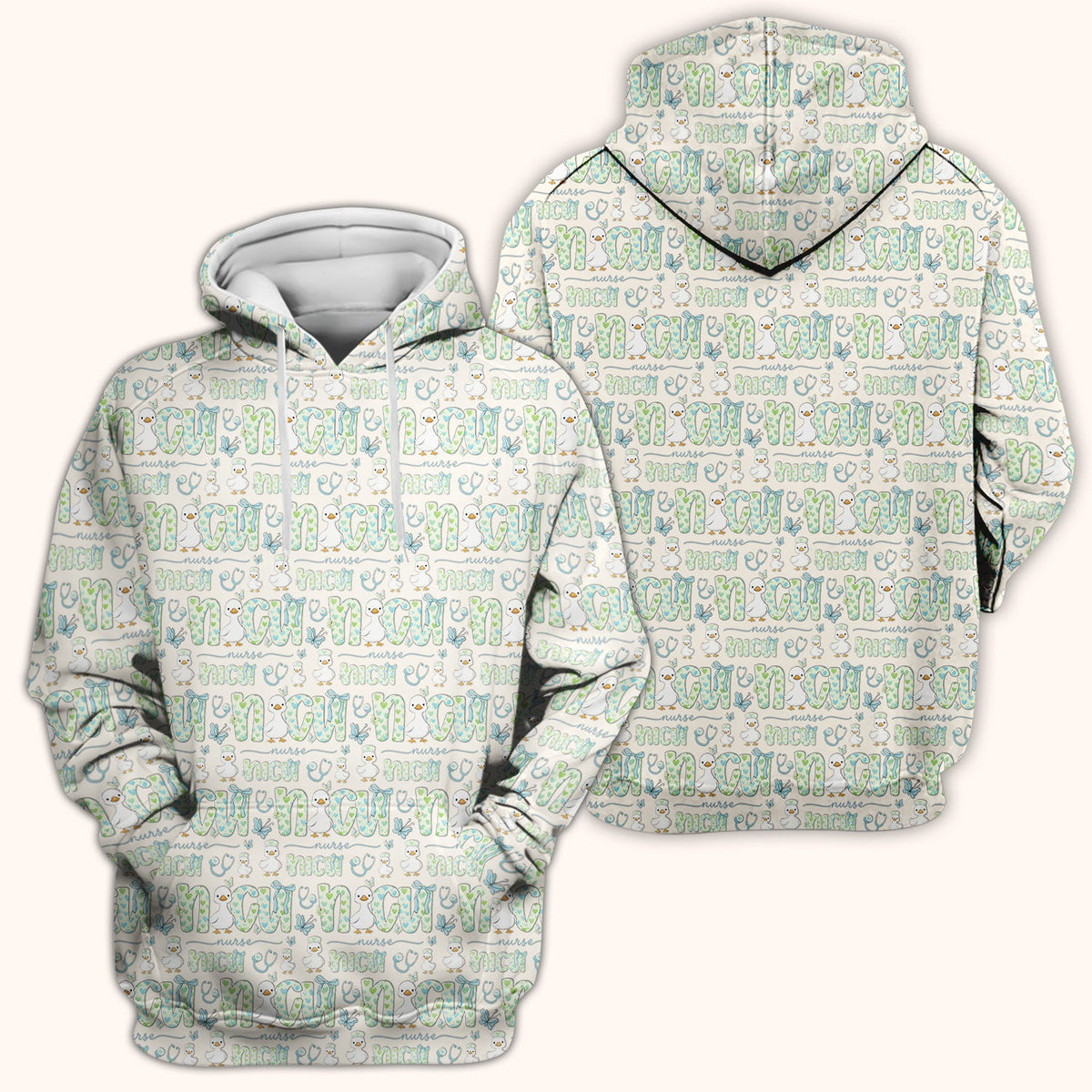 NICU Nurse Duck Scrub Top