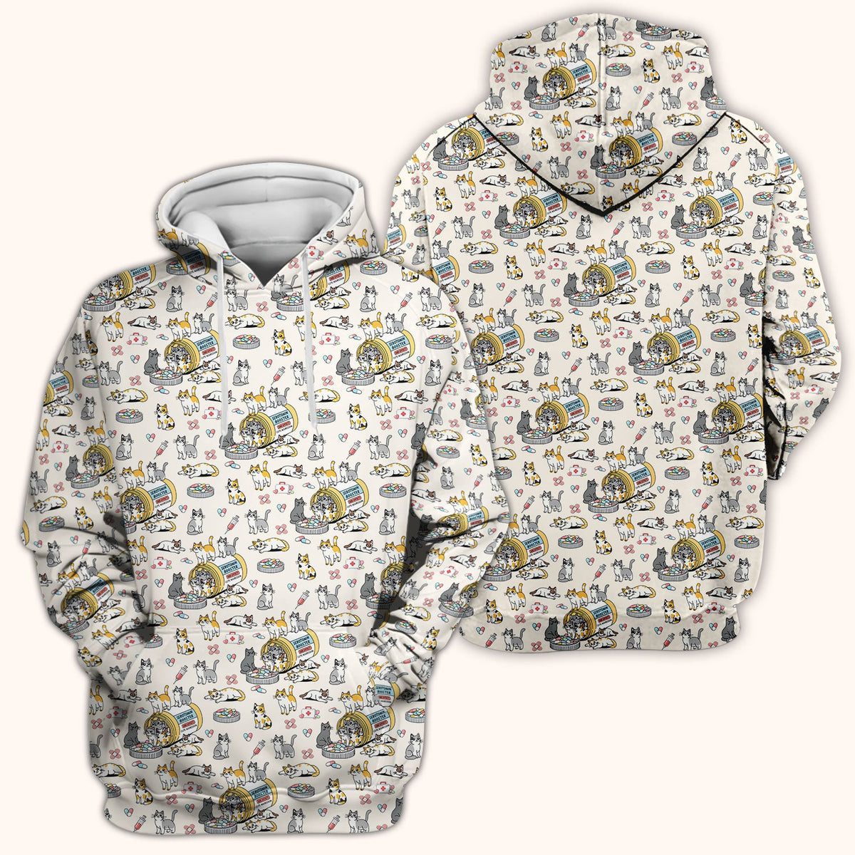 Cat Serotonin Booster Nurse Scrub Top