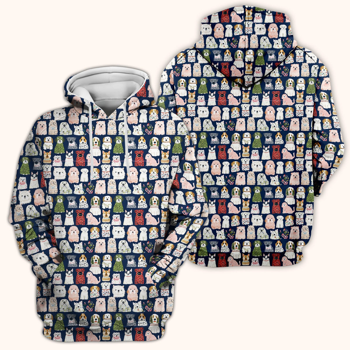 Dog Breeds Nurse Scrub Top