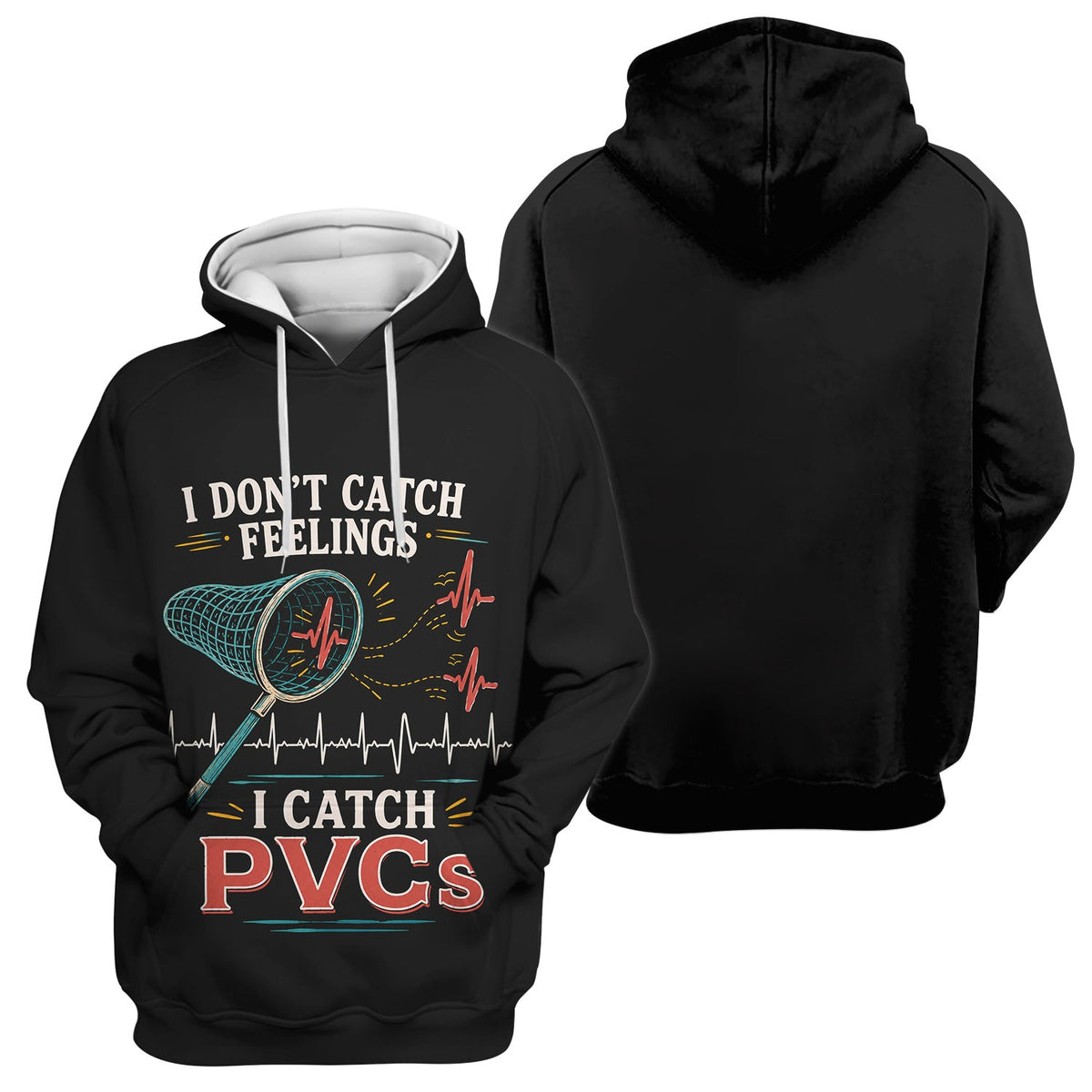I Don't Catch Feelings I Catch PVCs Nurse Scrub Top