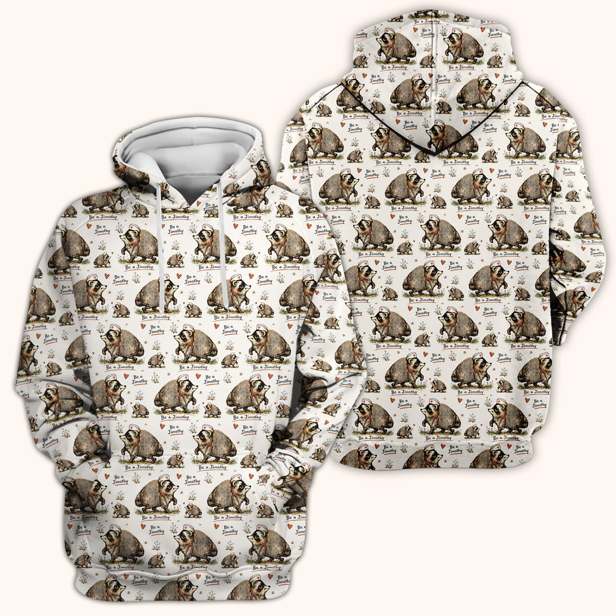 Funny Be A Jimothy Opossum Nurse Scrub Top