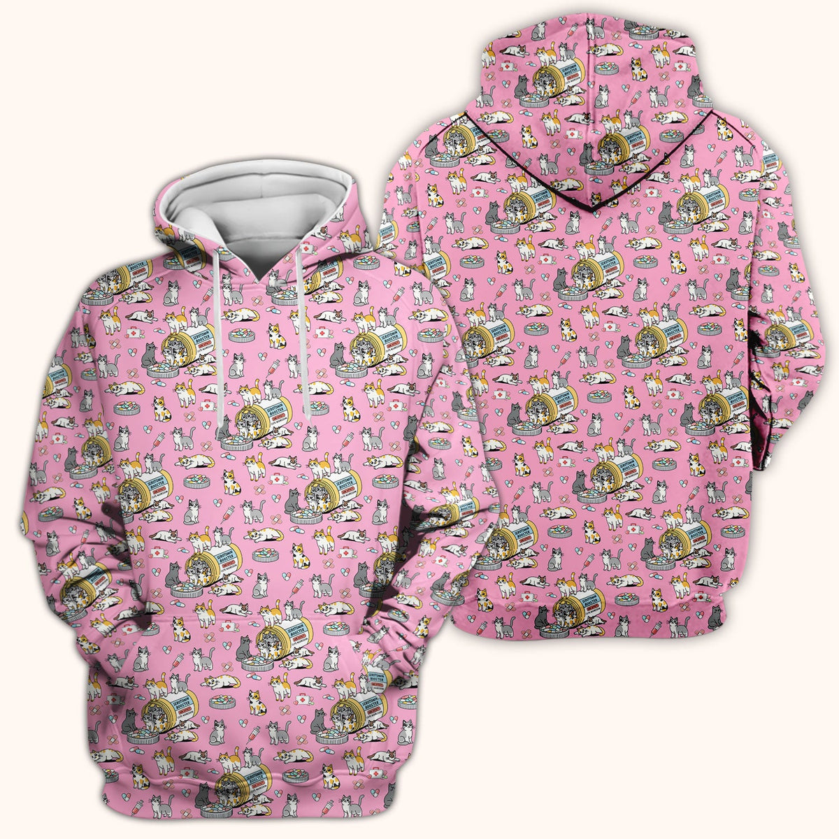 Cat Serotonin Booster Nurse Scrub Top