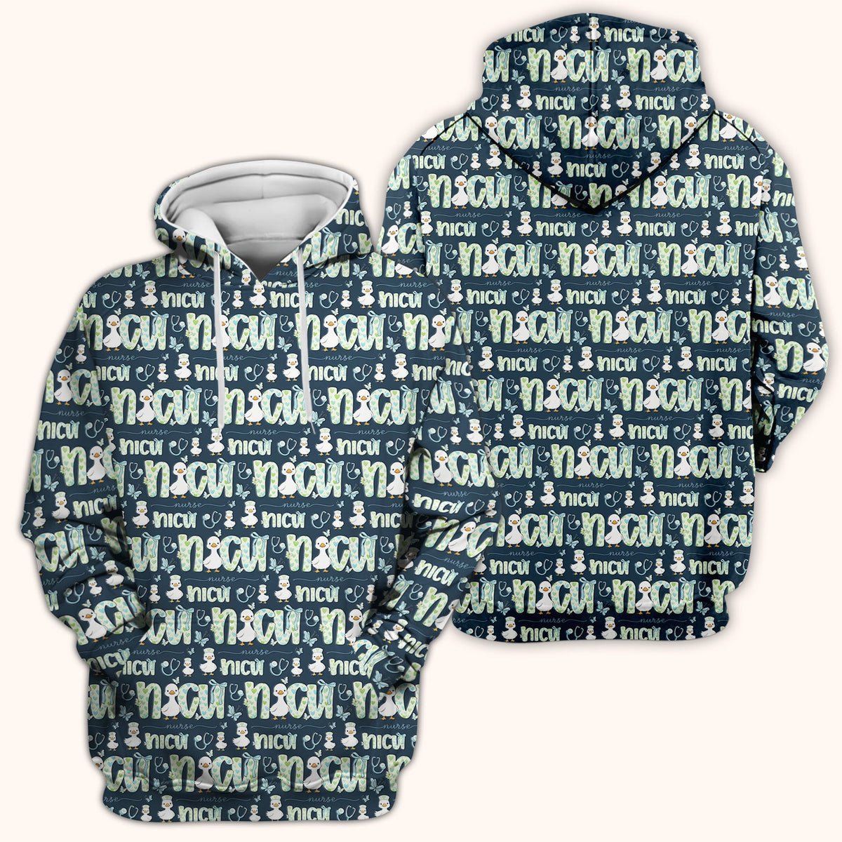 NICU Nurse Duck Scrub Top