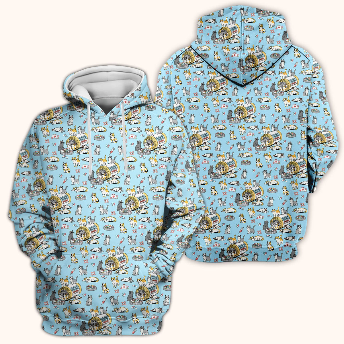 Cat Serotonin Booster Nurse Scrub Top