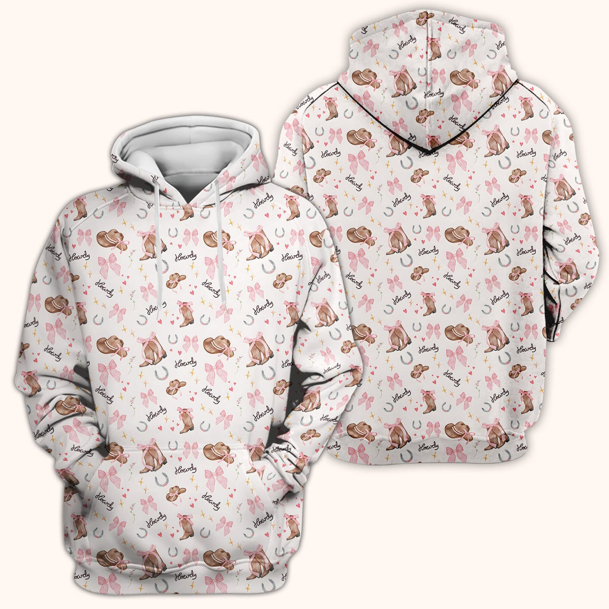 Pink Cowgirl Boots Nurse Scrub Top