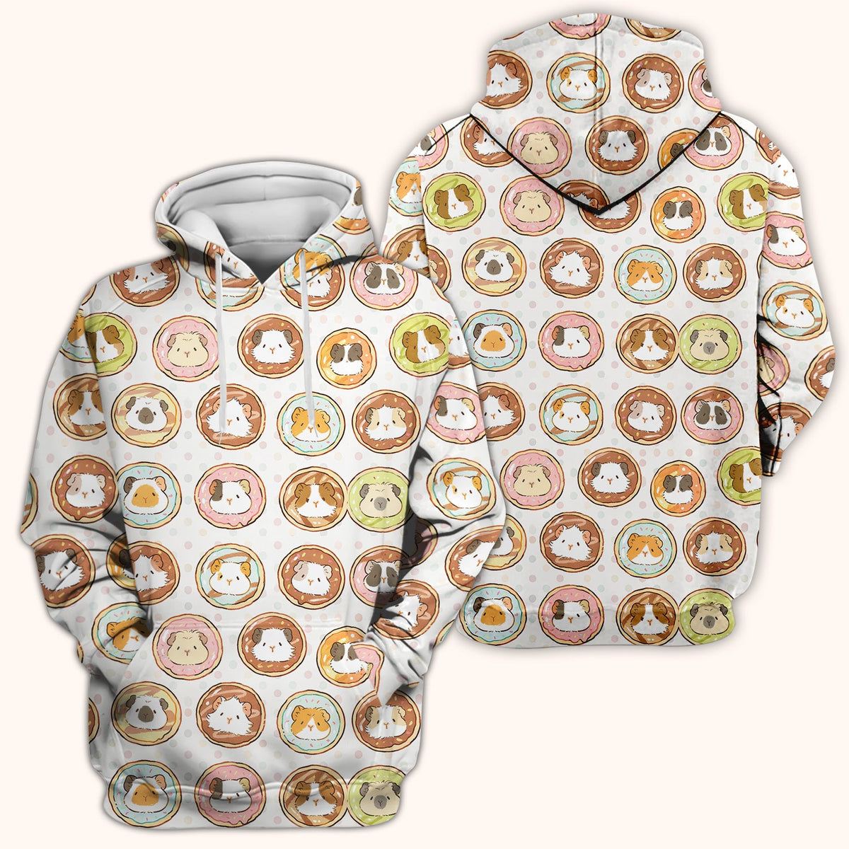 Guinea Pig Donut Nurse Scrub Top