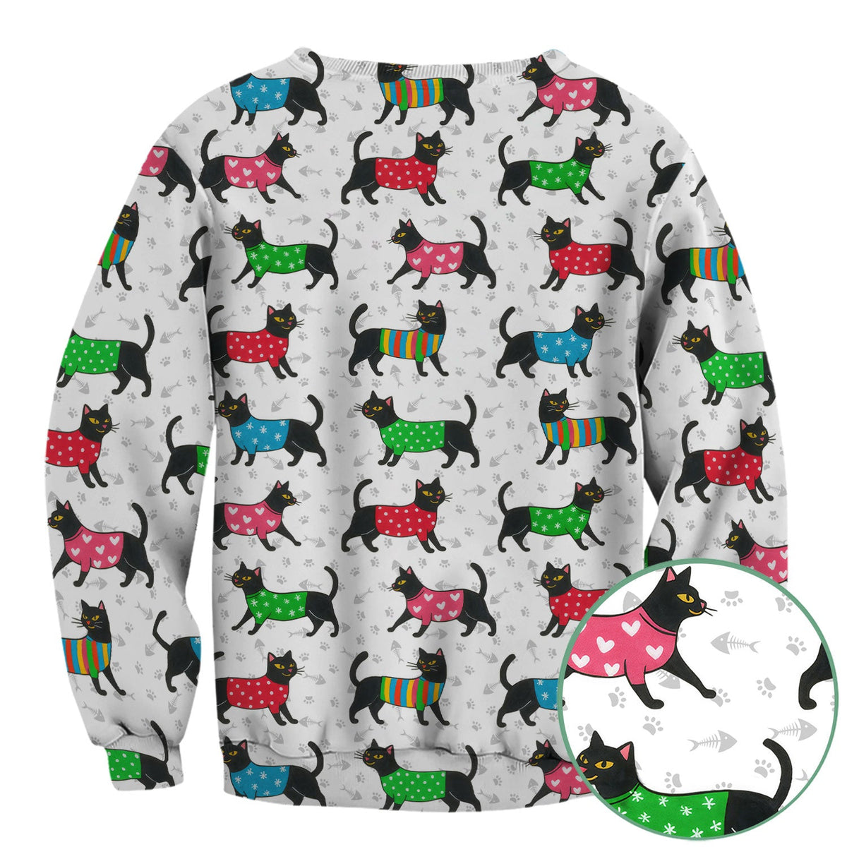 Black Kitty Nurse Scrub Top