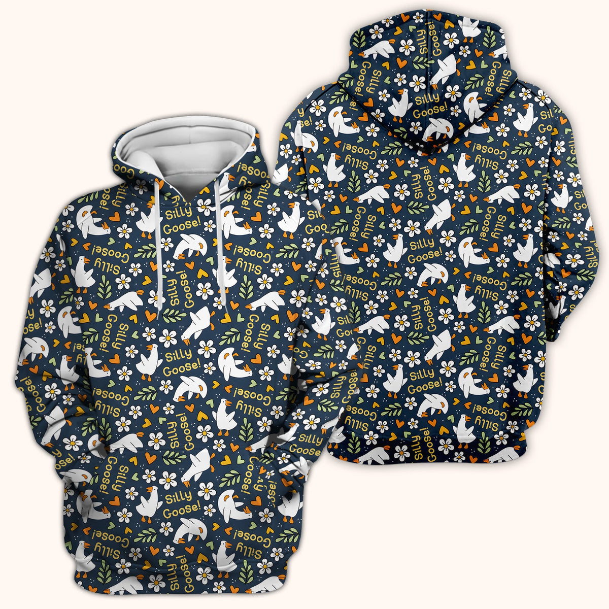 Silly Goose Floral Nurse Scrub Top