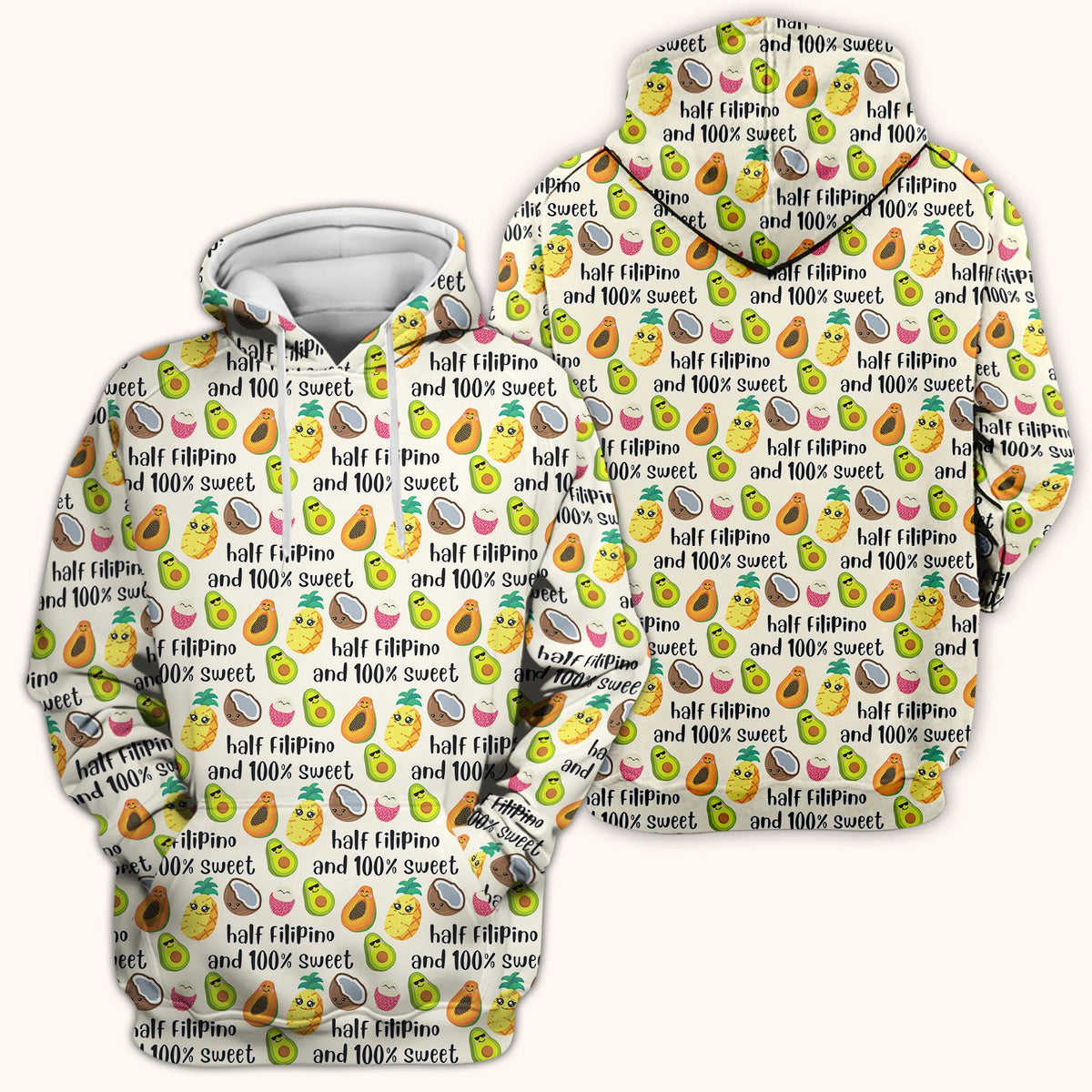 Avocado Fruit Filipino Quote Nurse Scrub Top