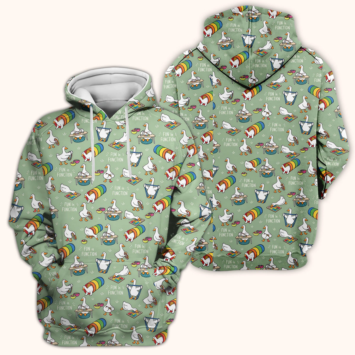 Fun In Function Occupational Therapy Duck Nurse Scrub Top