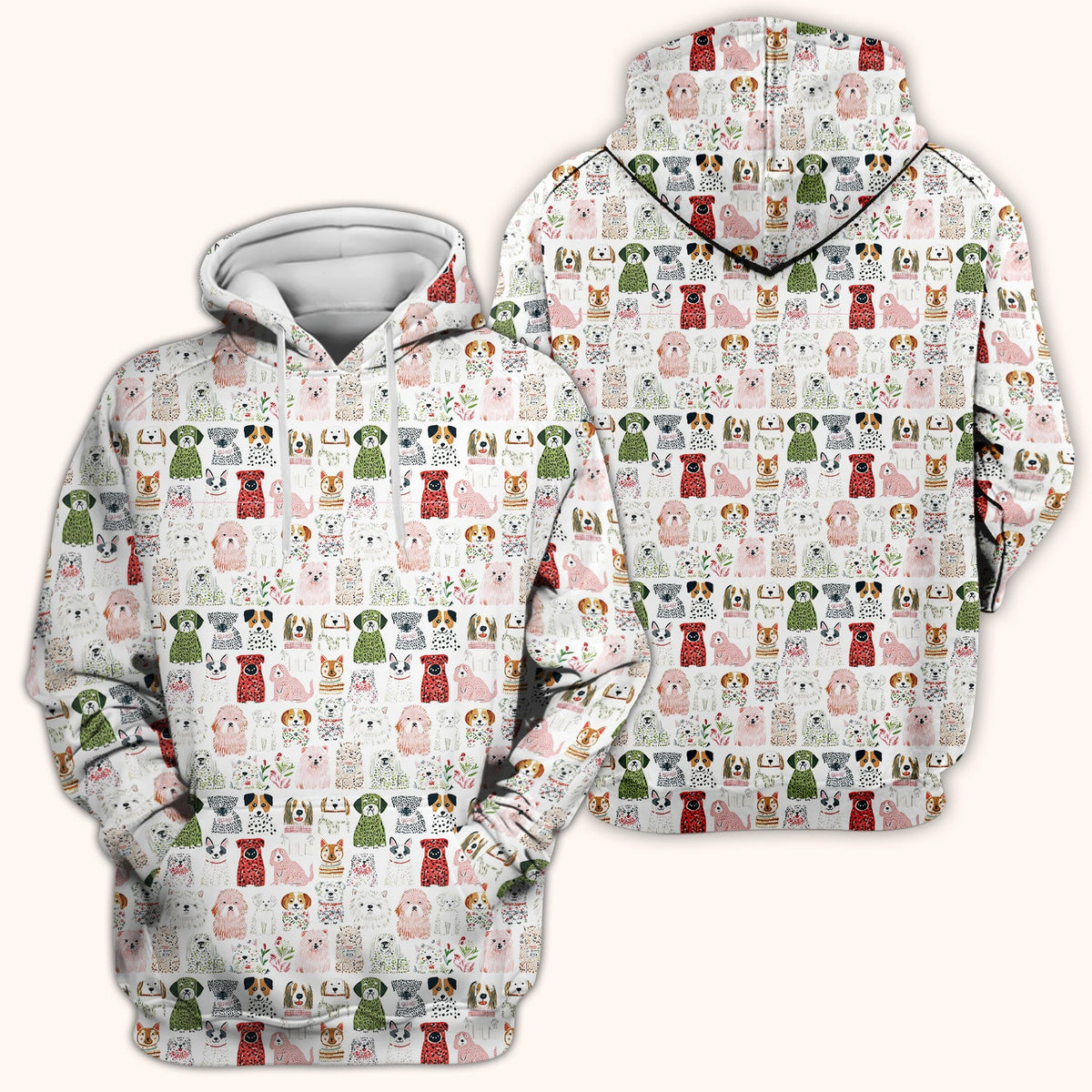 Dog Breeds Nurse Scrub Top