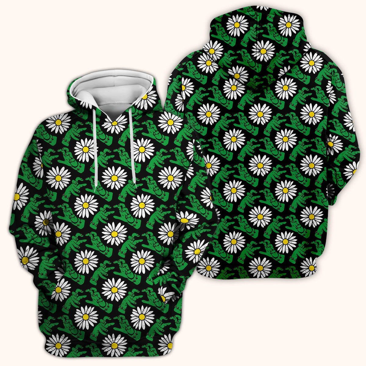 Monster Daisies Nurse Scrub Top - Halloween Gift