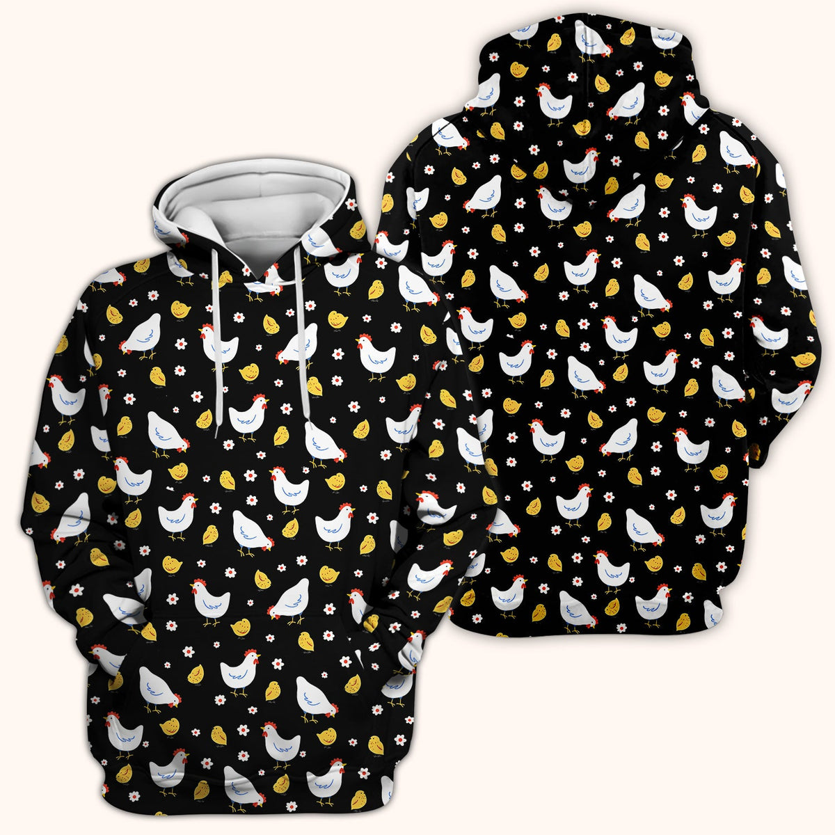 Chicken And Cute Chicks Nurse Scrub Top