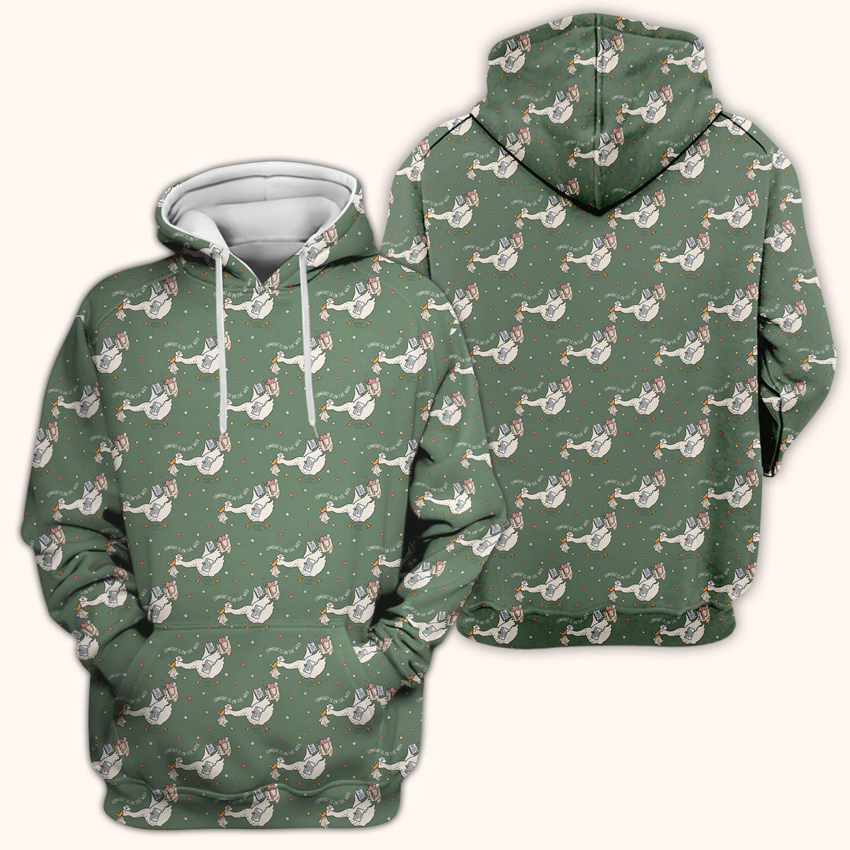 Comfort Is On The Way Goose Nurse Scrub Top
