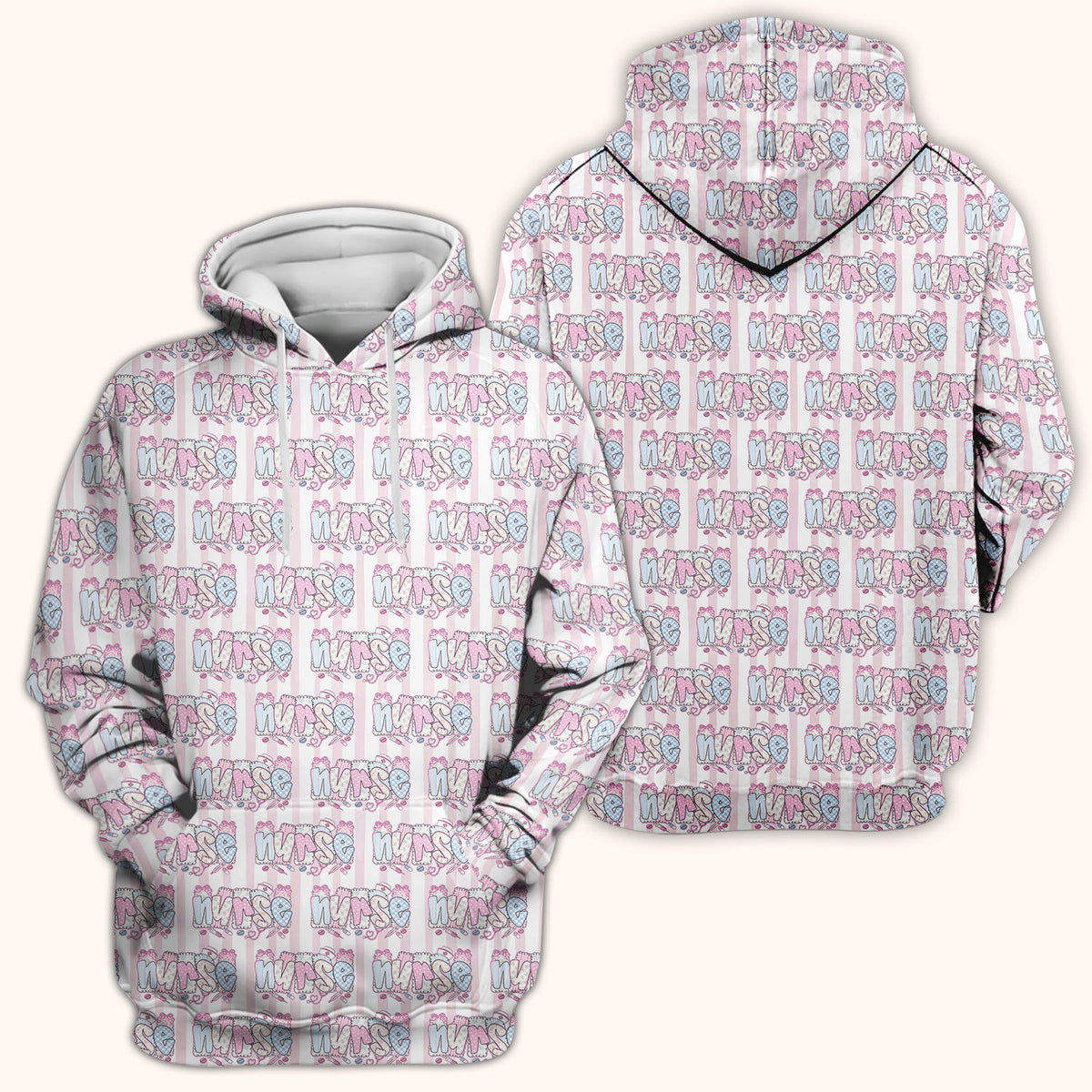 Pastel Nurse Scrub Top