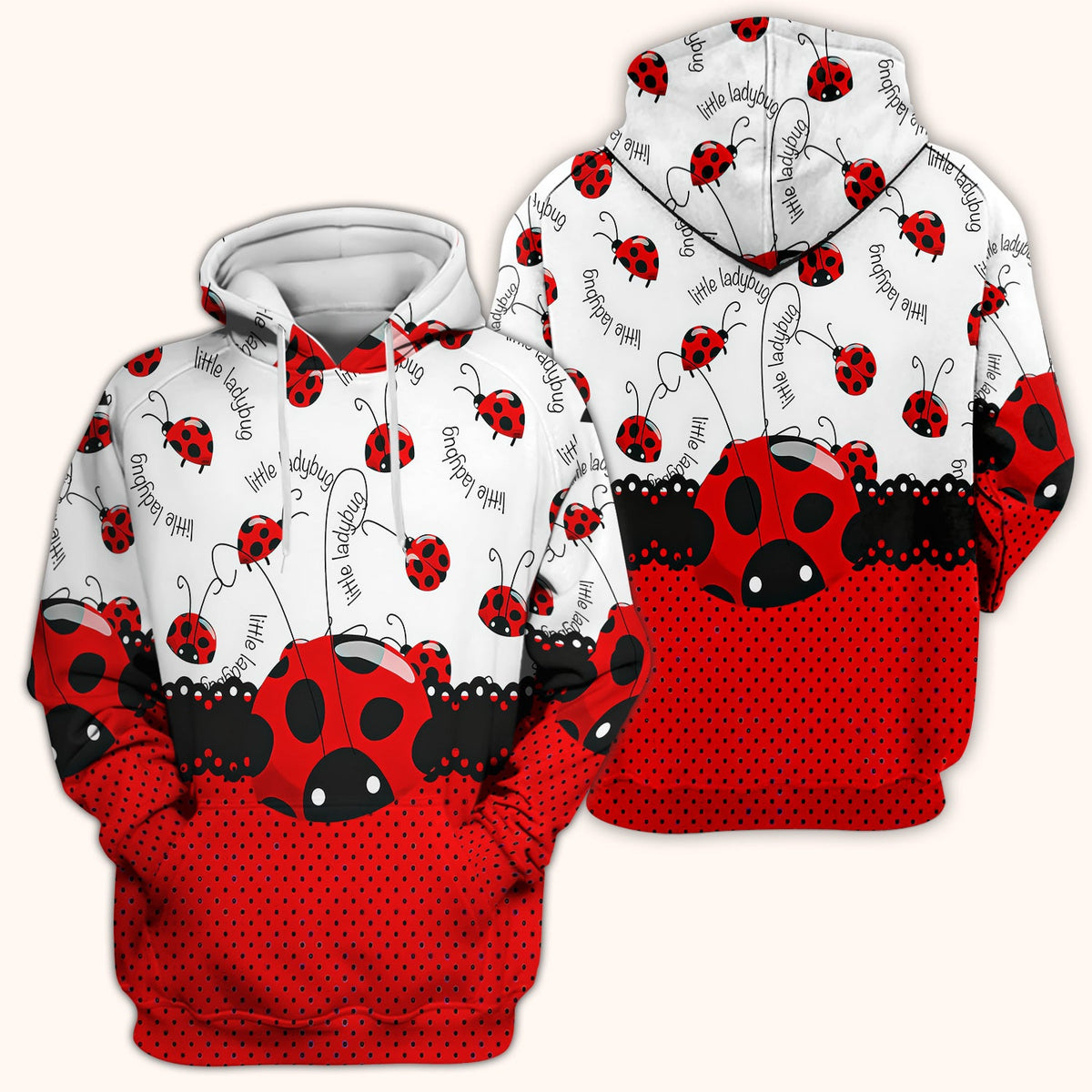 Little Ladybug Polka Dot Nurse Scrub Top