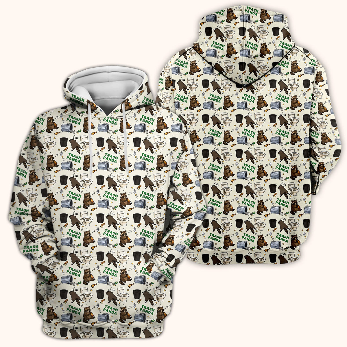 Trash Panda Raccoon Nurse Scrub Top
