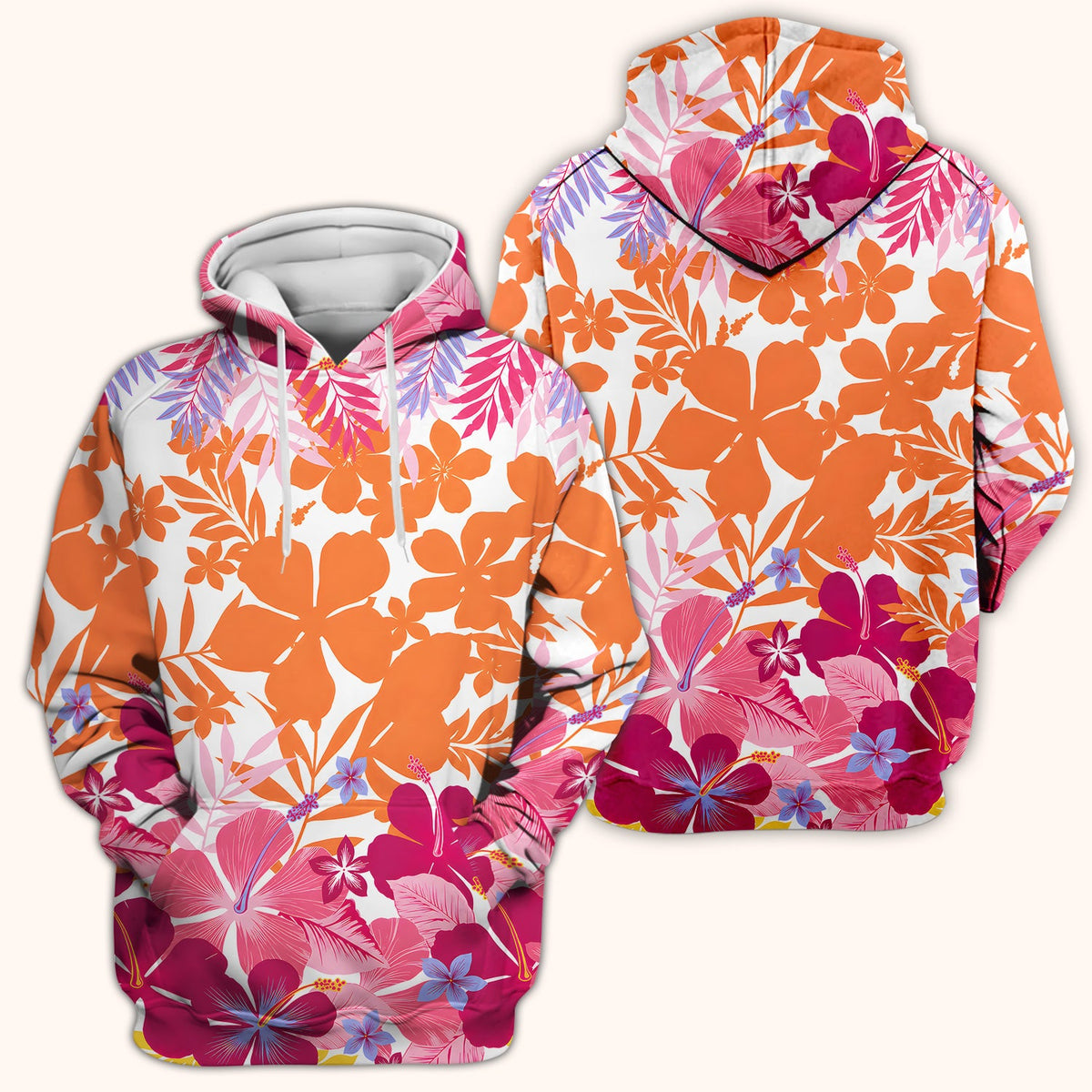 Tropical Hibiscus Bloom Nurse Scrub Top