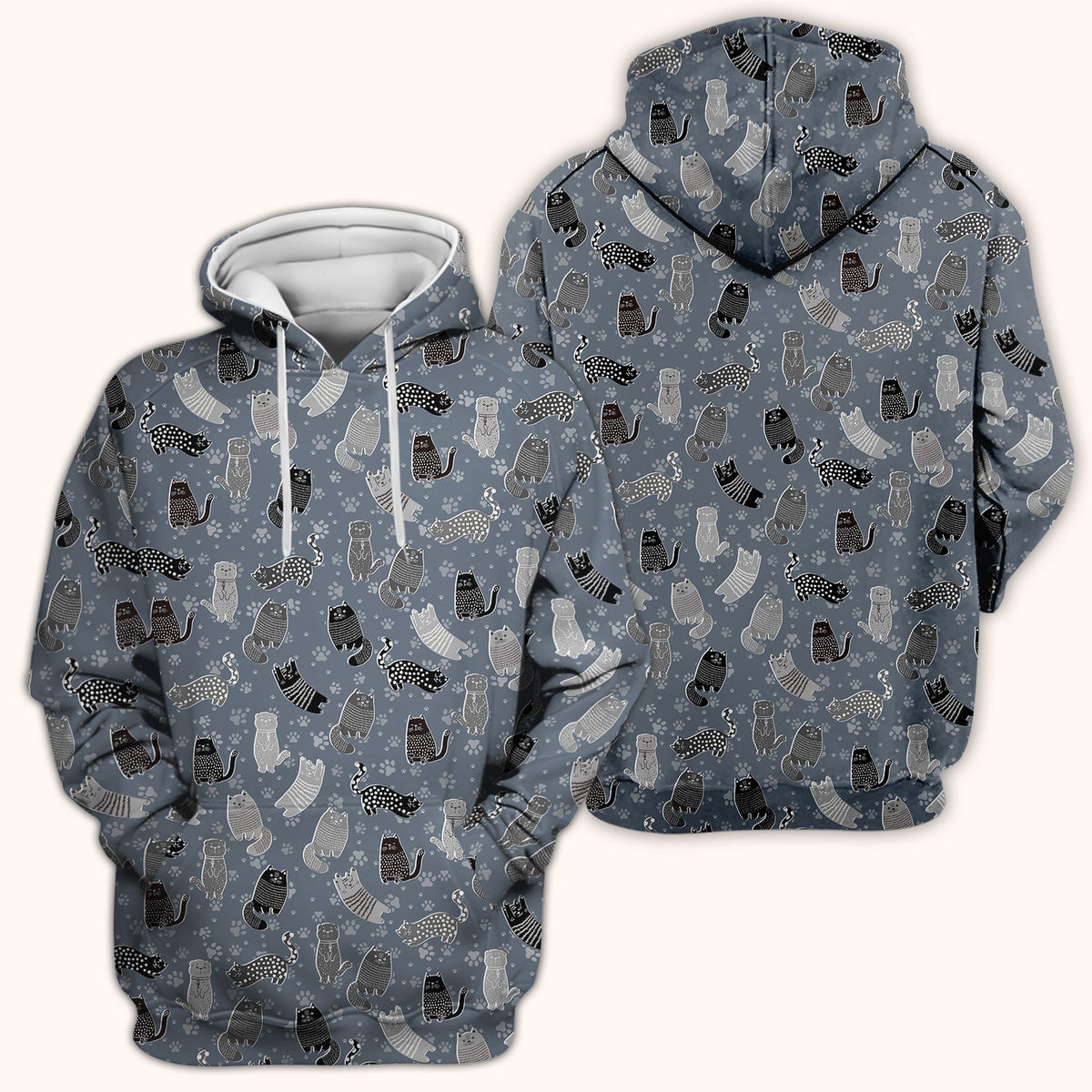 Cat Paw Print Nurse Scrub Top