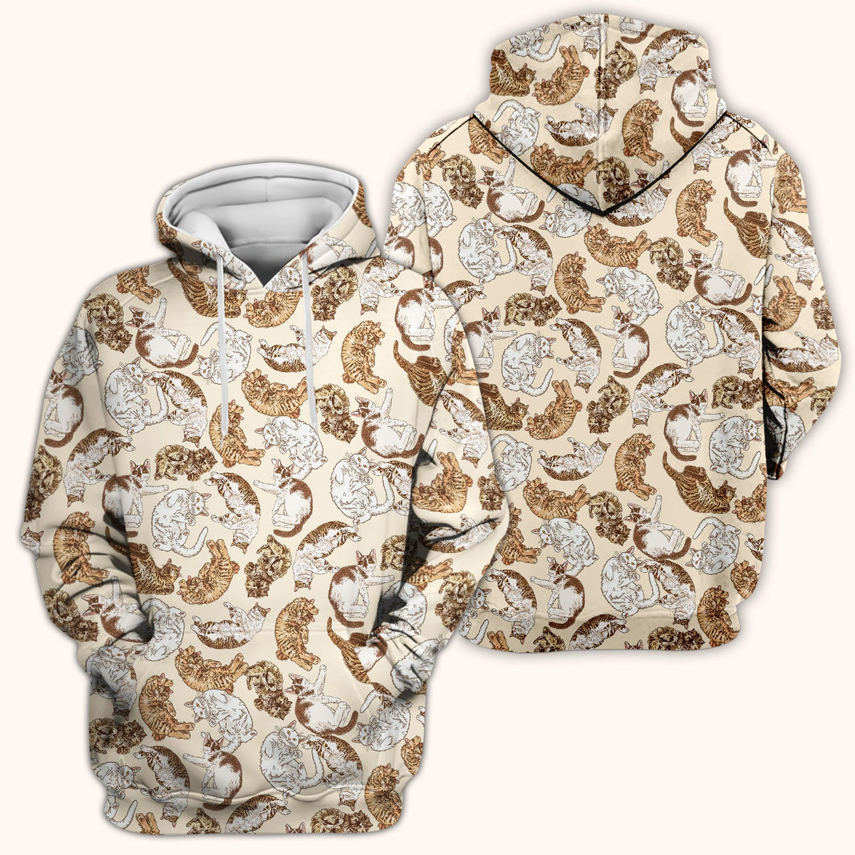 Lazy Cat Nap Nurse Scrub Top