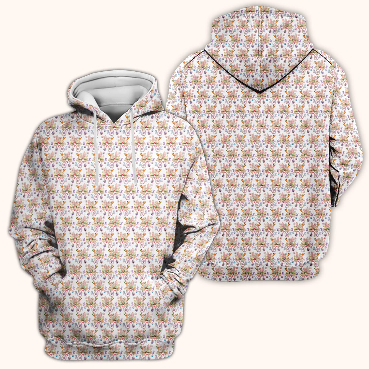 Bunny Stethoscope Nurse Scrub Top - Easter Gift