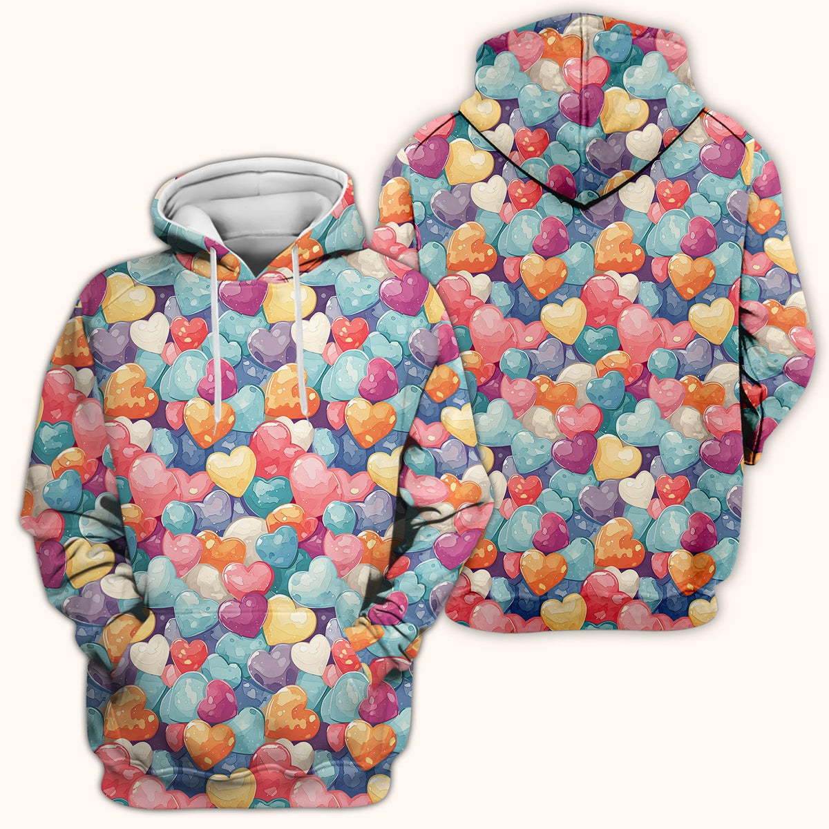 Sweet Valentine Heart Pediatric Nurse Scrub Top